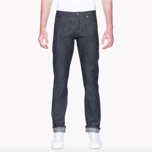 修身小直筒 湛藍 INDIGO 11OZ 赤耳丹寧 1%彈力纖維 UNBRANDED UB122