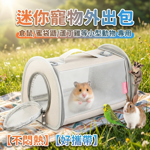 【小型寵物旅行包】倉鼠外出籠 小寵物外出包 蜜袋鼯外出包 倉鼠提籠 倉鼠窩 天竺鼠外出包 小寵物外出籠 兔子守宮外出籠
