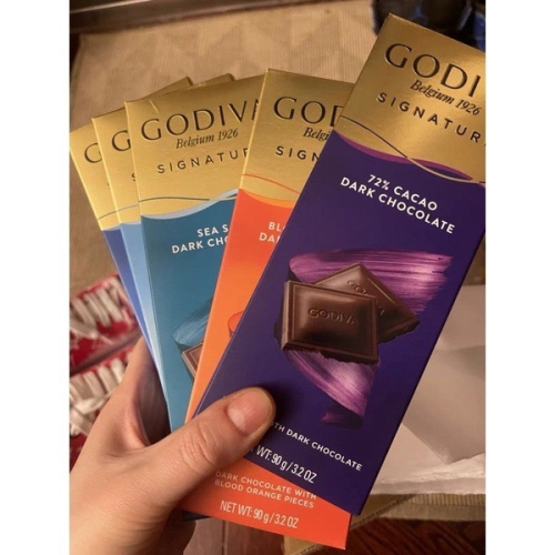促銷價 GODIVA巧克力磚100g 海鹽/牛奶/黑巧克力/海鹽焦糖 禮物 禮品