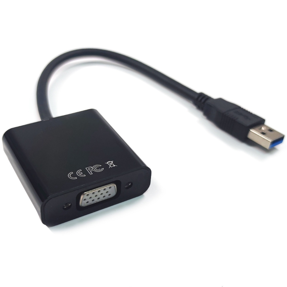 USB 3.0 轉 VGA 轉接 免光碟 外接顯卡 1080P 影音 傳輸 筆電 電腦 win10 Mac