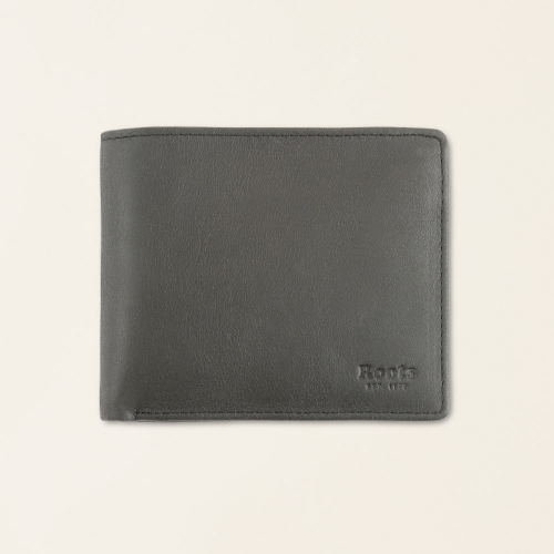 RS代購 Roots全新正品優惠 Roots皮件-Roots男用皮革短夾 滿額贈購物袋