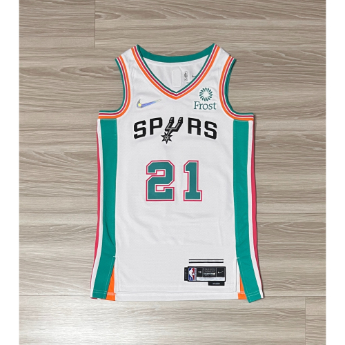 Nike NBA 馬刺隊 duncan 球衣 sw 城市版 21-22賽季 75週年 XS號