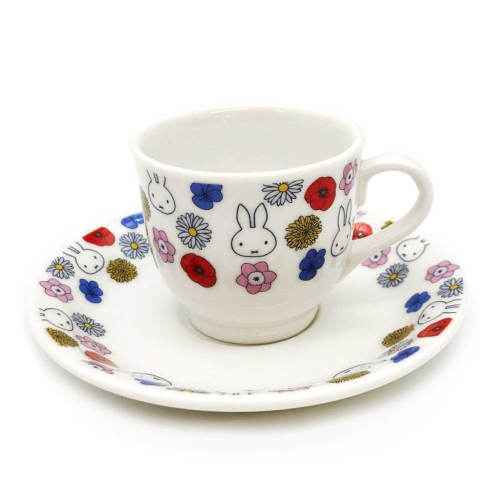 米飛兔 Miffy 陶瓷咖啡杯盤2件組
