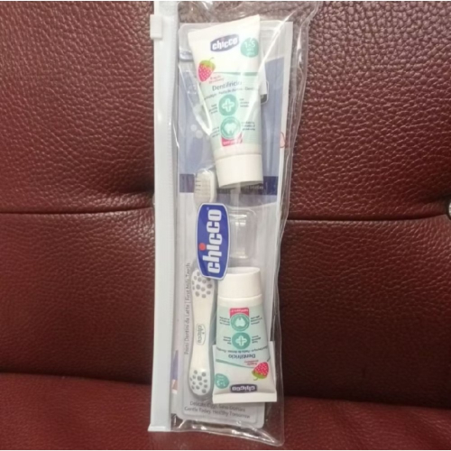 Chicco兒童含氟牙膏 牙刷旅行組
