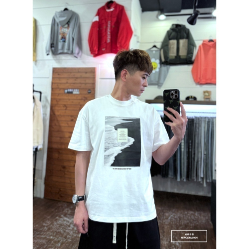 『新品上市』重磅keep黑白海浪短T(NOF2404N8065)-白