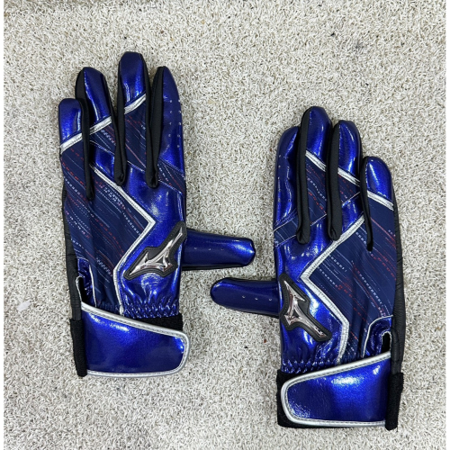 = 威勝 運動用品 = Mizuno 打擊手套(雙) 1ETEA60116 (中華藍)