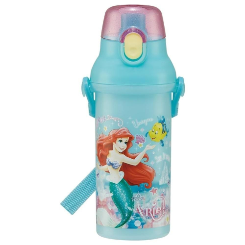 迪士尼 Disney 公主系列 小美人魚 抑菌塑膠彈蓋直飲水壺