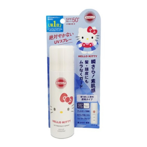 KOSE SUNCUT UV 曬可晳 高效防曬噴霧60g-Kitty聯名限定款，市價：399元，下單前請先詢問貨量