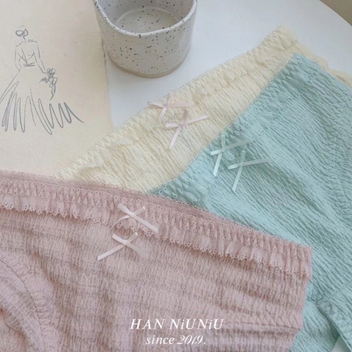 ʜᴀɴɴɪᴜ☺︎︎ 歐膩內褲系列｜超級舒服的泡泡棉?蕾絲純棉內褲/三角內褲/超好穿內褲/蕾絲內褲