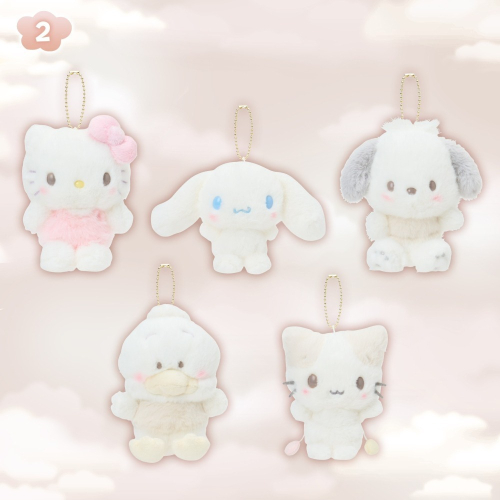 過生活IP訂購 三麗鷗 絨毛玩偶吊飾 白雲 HelloKitty 帕恰狗 貝克鴨 棉花糖貓 6M35