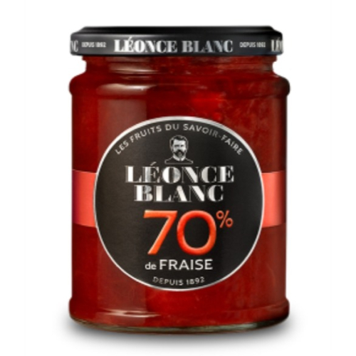 【單罐】【草莓】法國LEONCE BLANC 70%果肉果醬 全素
