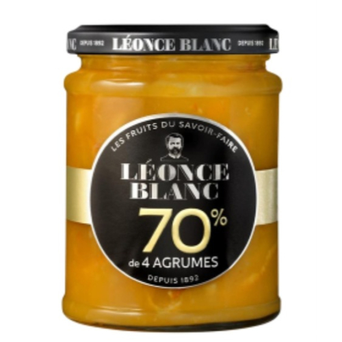 【單罐】【柑橘】法國LEONCE BLANC 70%果肉果醬 全素