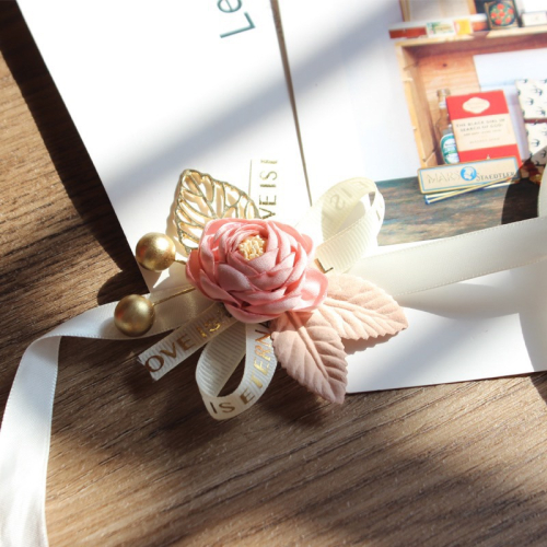 韓式 小清新 粉色花朵 ? 手腕花 伴娘 婚禮