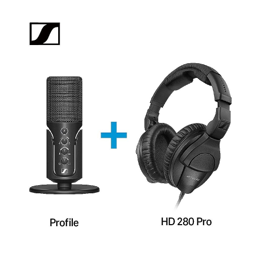 Sennheiser 森海塞爾 Profile USB麥克風+HD 280 PRO 監聽耳機 直播錄音監聽組