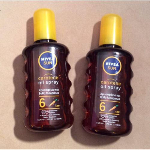?《Nivea妮維雅助曬油SPF6》黝黑古銅 德國進口 防水級運動型 防曬系數 助曬劑 仿曬油 椰子油 助曬油 防曬油