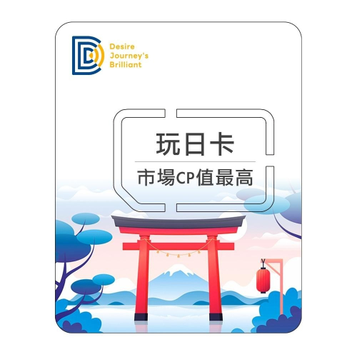 【DJB玩日卡】日本網卡 日本sim卡 2-10天 DOCOMO/KDDI雙網 無限流量吃到飽不降速 日本上網卡
