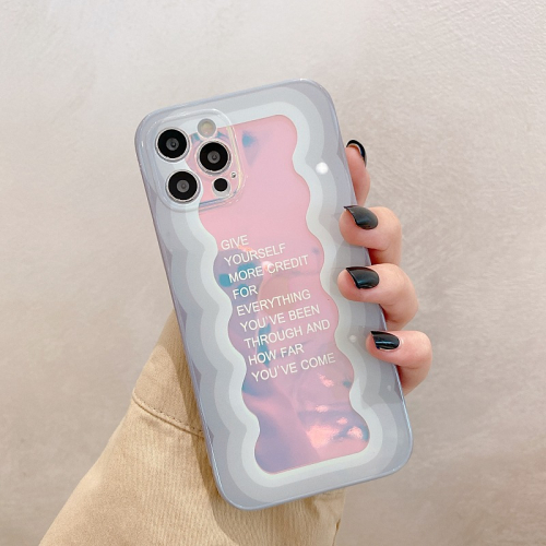 ins波浪紋鐳射適用iphone12pro max蘋果11手機殼iphonex軟硅膠xsmax個性xr日韓8plus女7