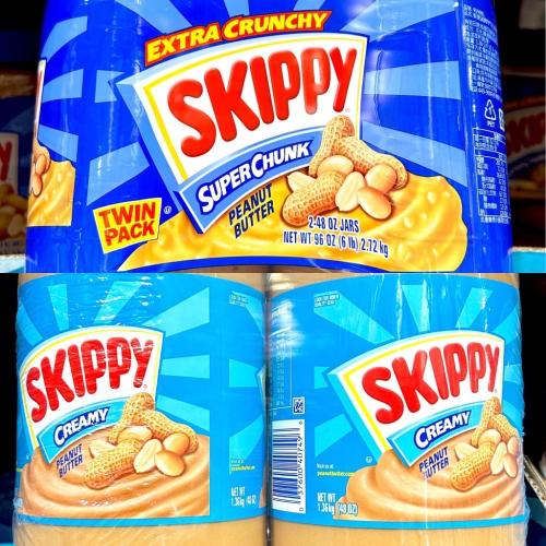 Costco好市多 ?Skippy 花生醬 1.36kg x2入 香脆/柔滑 吉比 peanut butter