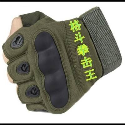 戶外訓練特種兵拳擊格鬥防滑護腕半指手套