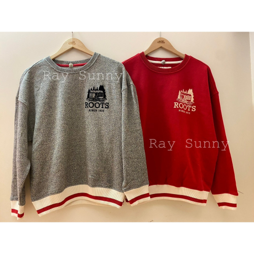 RS代購 Roots全新正品優惠 Roots女裝-經典小木屋系列 經典LOGO大學T 滿額即贈購物袋