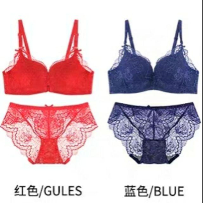 ??現貨?? 全新 兩套300元 前扣式蕾絲內衣 紅色+藍色
