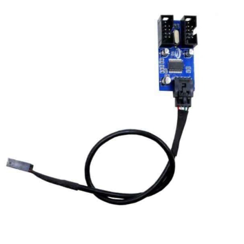 (讓您也能輕鬆擴充主機板上的USB 2.0 Pin!)9Pin一分二USB轉卡(不用外接電源、無線網卡藍芽供電、黑蘋果)