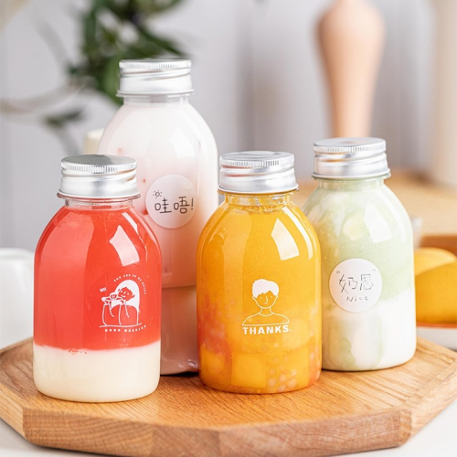 楊枝甘露瓶子飲料瓶網紅空瓶杯子食品級塑料瓶外賣奶茶加厚密封